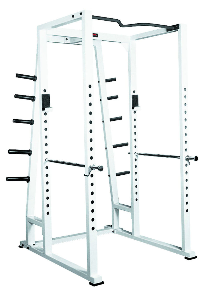 YORK BARBELL STS POWER RACK WITH WEIGHT STORAGE