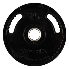 YORK BARBELL G2 DUAL GRIP RUBBER ENCASED OLYMPIC PLATES
