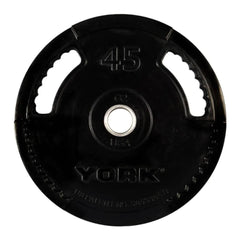 YORK BARBELL G2 DUAL GRIP RUBBER ENCASED OLYMPIC PLATES